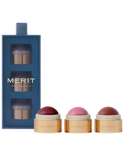 MERIT Mini Flush Balm Cream Blush Trio Set