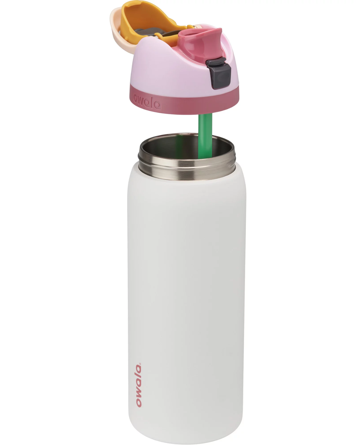 Owala 32 oz. FreeSip Stainless Steel Water Bottle in Blushing Ballerina