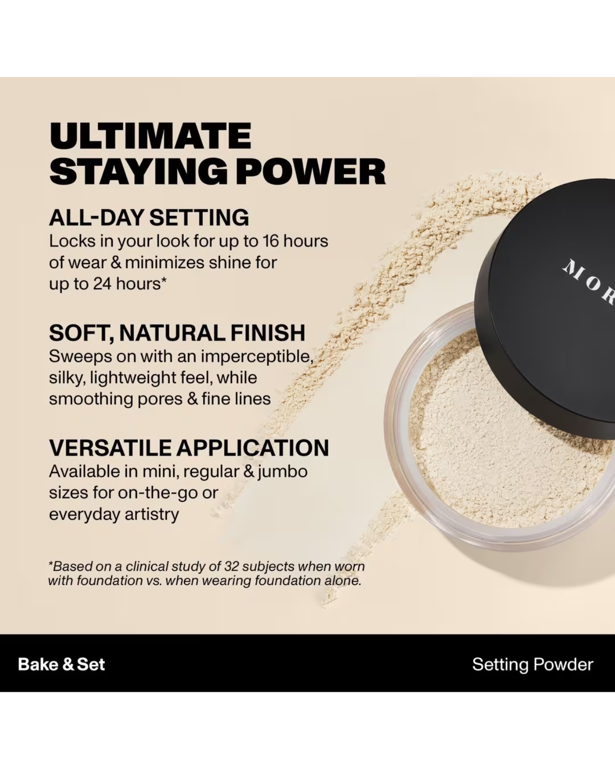 Morphe Mini Bake & Set Setting Powder (Size: 0.09 oz)