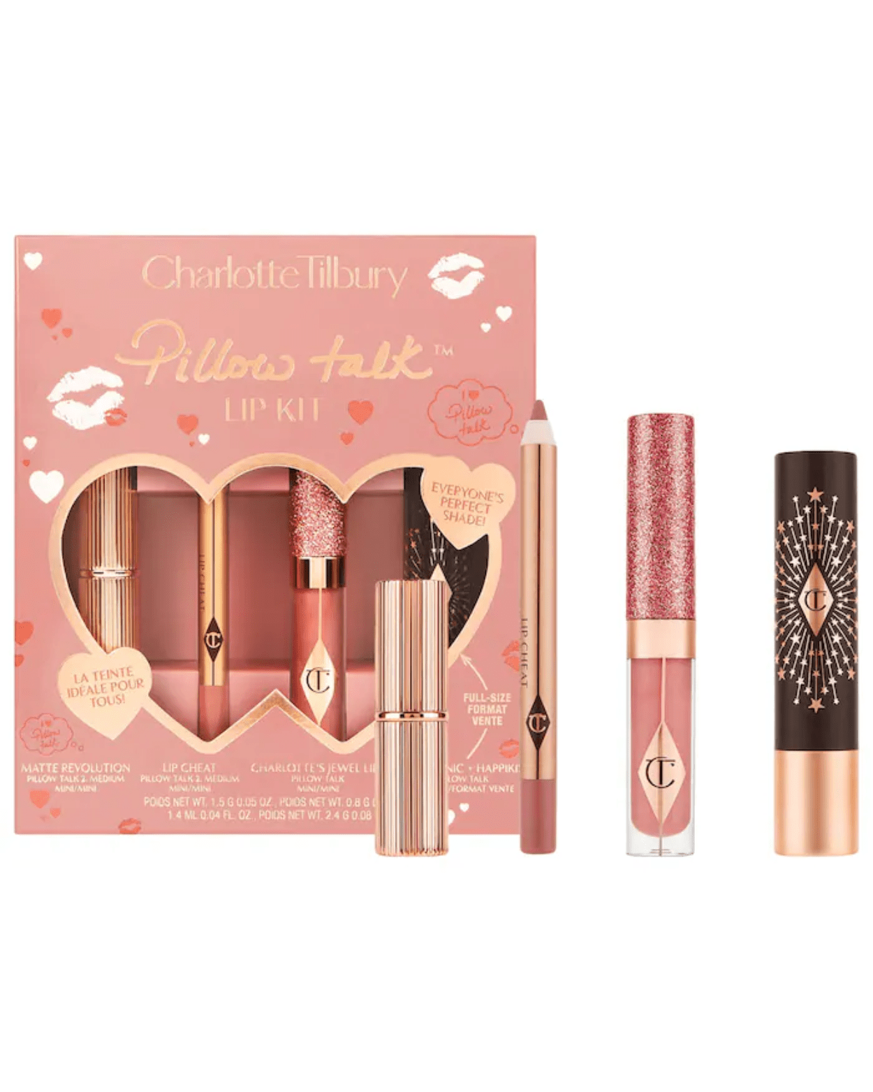 Charlotte Tilbury Pillow Talk Lip Wardrobe Set