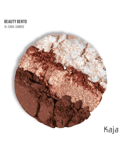 Kaja Eye Bento Bouncy Eyeshadow Trio | Color: Coral Sunrise (Size: 3 x 0.03 oz / 0.9 g)