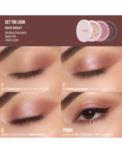 Kaja Eye Bento Bouncy Eyeshadow Trio | Color: Mauve Bouquet (Size:3 x 0.03 oz / 0.9 g)