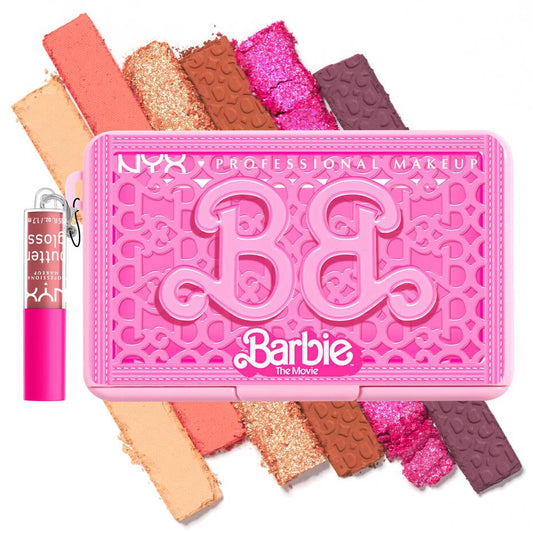 NYX X Barbie Mini Palette with Mini Butter Gloss