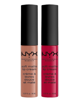 NYX Professional Makeup Soft Matte Lip Cream Duo Gift Set (Abu Dhabi & Monte Carlo)