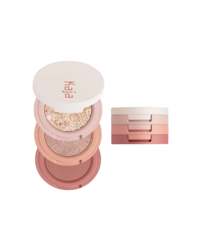 Kaja Eye Bento Bouncy Eyeshadow Trio | Color: Peach Madeline - apricot soda, peach sorbet, mandarin crumble (Size: 3 x 0.03 oz / 0.9 g)