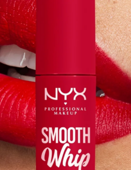 NYX Professional Makeup Smooth Whip Matte Lip Cream, Long Lasting Liquid Lipstick, Cherry Creme (Size: 1.6ml)